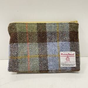 Harris Tweed Wool Pouch Pauline Lothian Clutch Pencil Bag Cosmetics Scotland